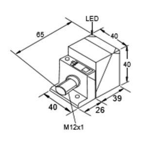 40 X 40 - Small M12-4 Pin Connector