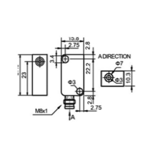 28 X 16 X 11- M8 - 3 Pin Connector