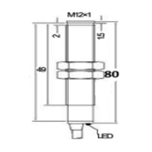 M12 X 80-3Wire-DC