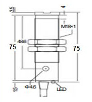 M18 X 55-3Wire-DC